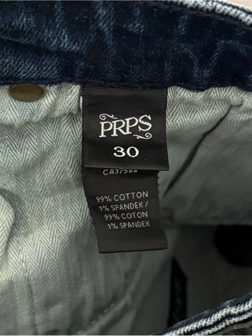 PRPS Men’s Distressed Medium Wash Denim Stretch Jeans – 30 x 34